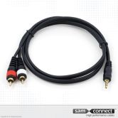 Cavo da 2x RCA a 3.5mm mini Jack, 0.3m, m/m