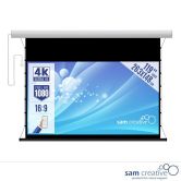 Schermo di Proiezione Elettrico 4K|UHD 263x148 cm alloggiamento bianco