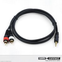 Cavo da 2x RCA a 3.5mm mini Jack, 5m, m/m