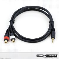 Cavo da 2x RCA a 3.5mm mini Jack, 0.3 m, f/m