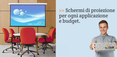 Schermi di proiezione per ogni applicazione e budget.